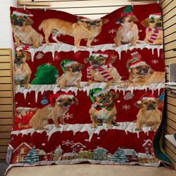 Puggle Snow Christmas Quilt Tdhmz and Home Decor