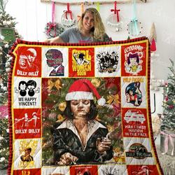 Pulp Fiction Quilt Blanket 02178 and Home Decor