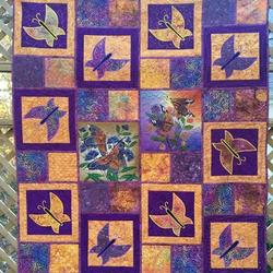 Purple Butterfly Quilt Tdhca and Home Decor