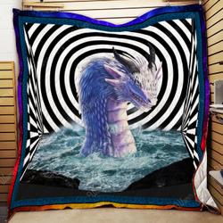 Purple Dragon Quilt Lb44 and Home Decor