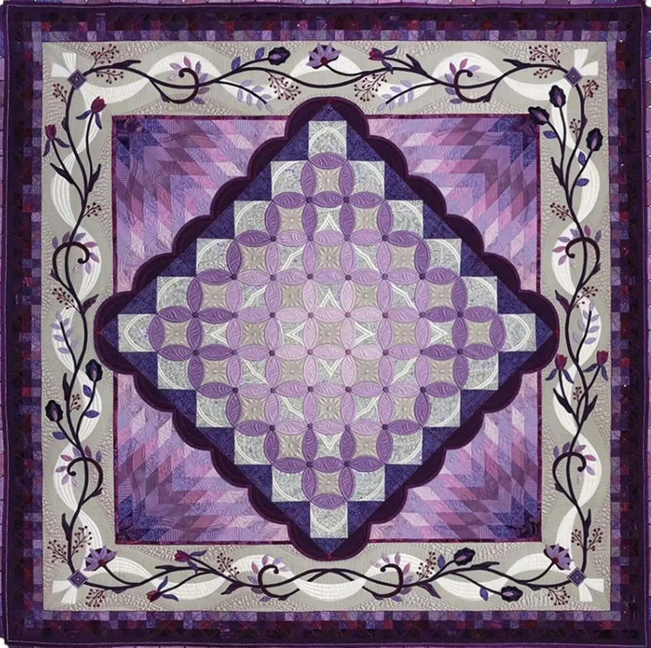 Purple Flower Quilt Tdhpx and Home Decor