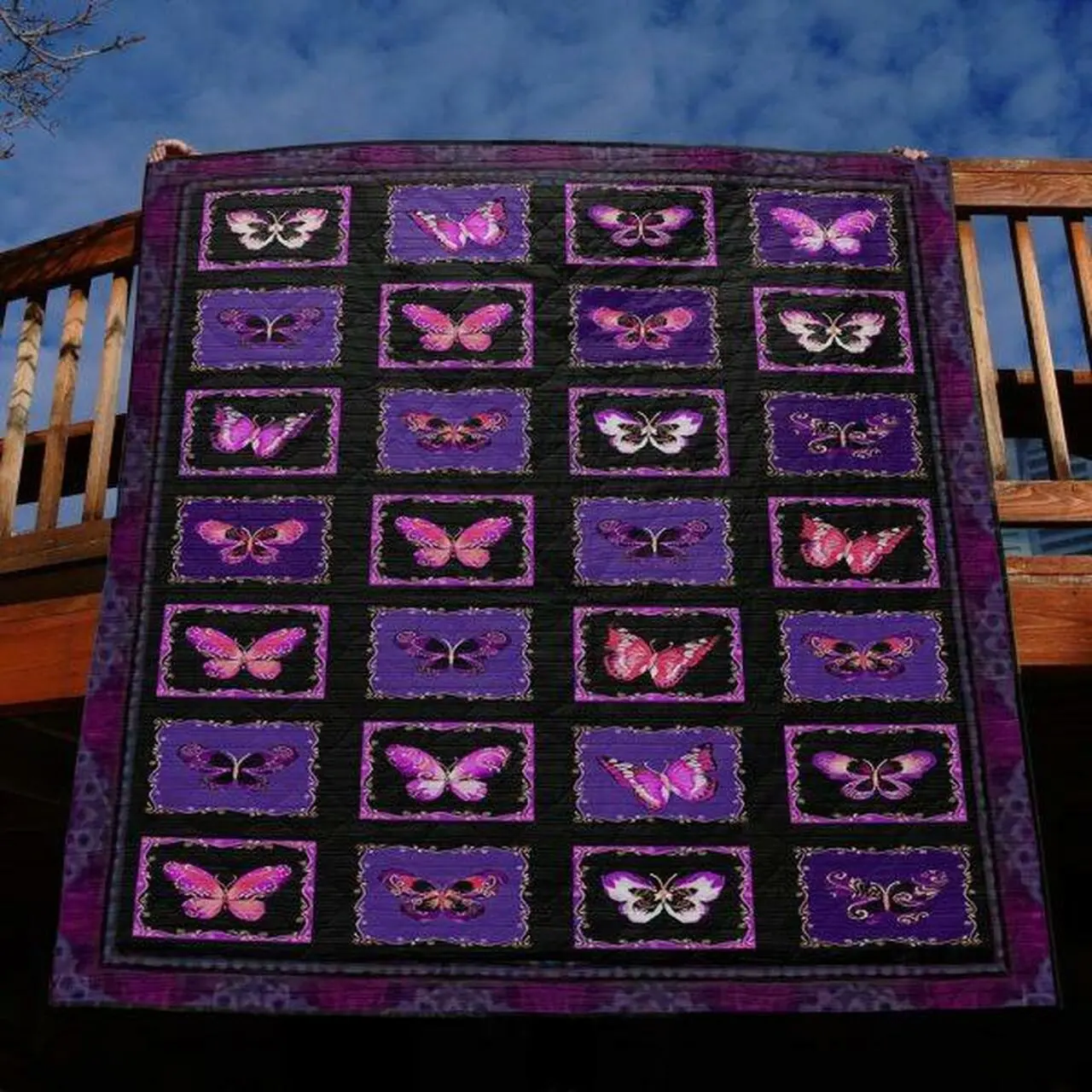 Purple Paradise Quilt Blanket Tt99 Quilt and Home Decor
