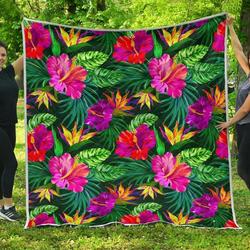 Purple Tropical Cl17100505Mdq Quilt Blanket and Home Decor