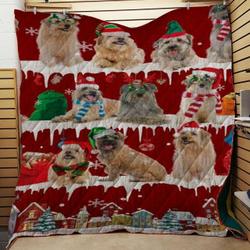 Pyrenean Shepherd Snow Christmas Quilt Tdhgn and Home Decor