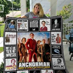 Qd Anchorman Quilt Blanket and Home Decor