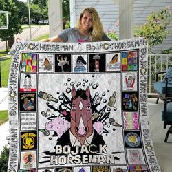 Qd Bojack Horseman Quilt Blanket and Home Decor