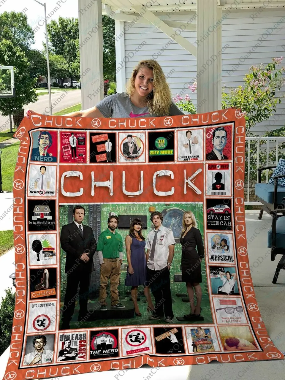 Qd Chuck Quilt Blanket and Home Decor
