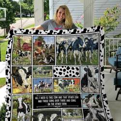 Qd Cows Lover Ver2 Quilt Blanket and Home Decor
