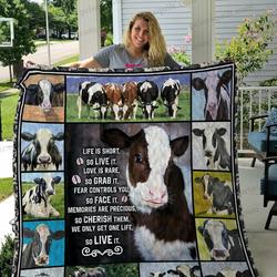 Qd Cows Lovers 27 Ver3 Quilt Blanket and Home Decor