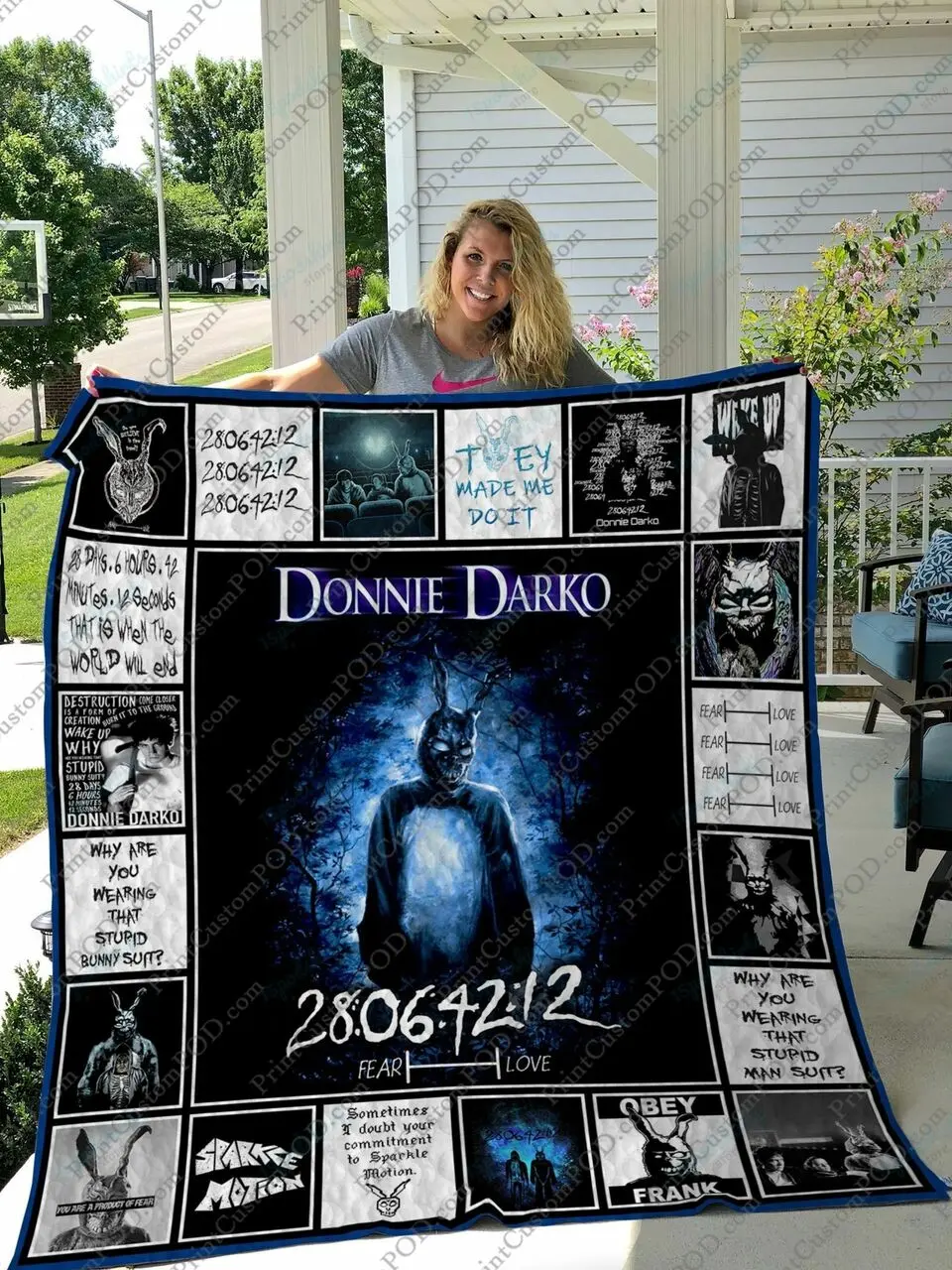 Qd Donnie Darko Quilt Blanket and Home Decor