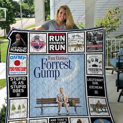Qd Forrest Gump Quilt Blanket and Home Decor
