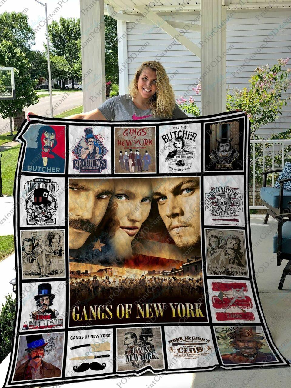 Qd Gangs Of New York Quilt Blanket and Home Decor