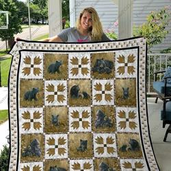 Qd Mama Bear Ver1 Quilt Blanket and Home Decor