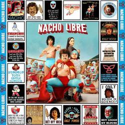 Qd Nacho Libre Ver2 Quilt Blanket and Home Decor