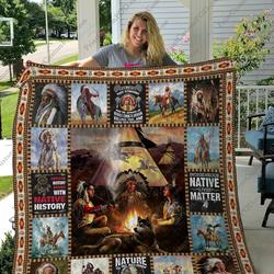 Qd Native American Quilt Blanket Ver 2 and Home Decor