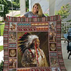 Qd Native American Quilt Blanket Ver 4 and Home Decor