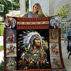 Qd Native American Quilt Blanket Ver 7 and Home Decor