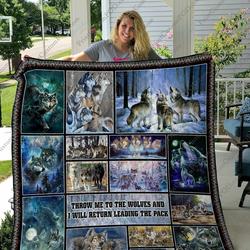 Qd Pack Wolves Ver 3 Quilt Blanket and Home Decor