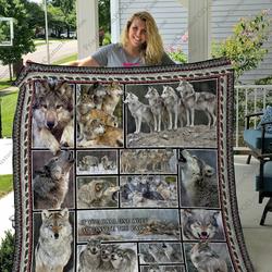 Qd Pack Wolves Ver 4 Quilt Blanket and Home Decor