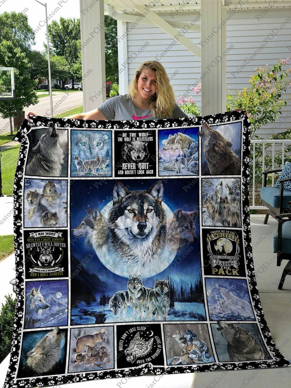 Qd Pack Wolves Ver 5 Quilt Blanket and Home Decor