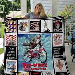Qd Pee Wee S Big Adventure Quilt Blanket and Home Decor