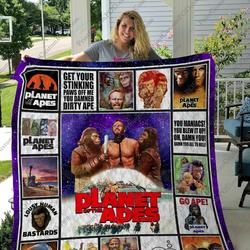 Qd Planet Of The Apes Quilt Blanket and Home Decor