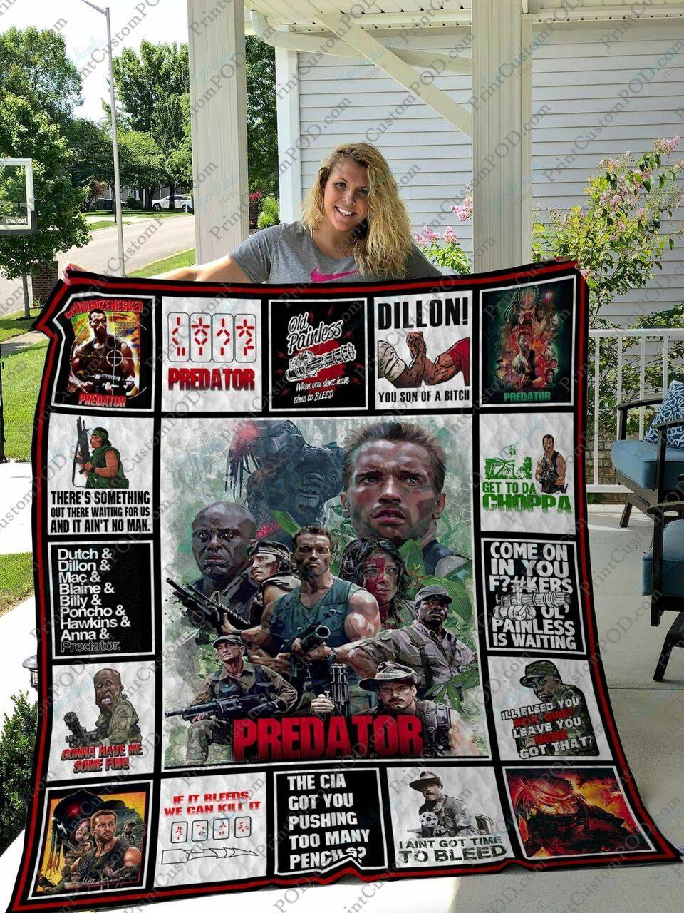 Qd Predator Quilt Blanket and Home Decor