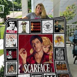 Qd Scarface Quilt Blanket and Home Decor
