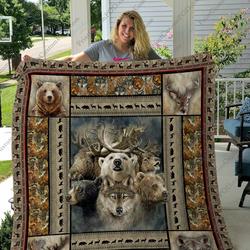 Qd Wild Animal Quilt Blanket and Home Decor