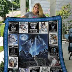 Qd Wolf Lovers Quilt Blanket and Home Decor