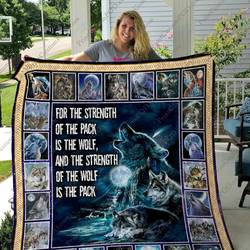 Qd Wolf Lovers Ver 1 Quilt Blanket and Home Decor