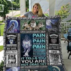 Qd Wolf Lovers Ver 2 Quilt Blanket and Home Decor