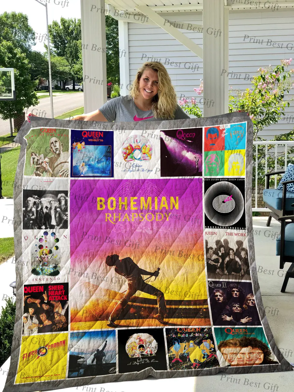 Queen Albums Cover Poster Quilt and Home Decor