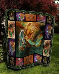 Queen Butterfly Quilt V1  and Home Decor