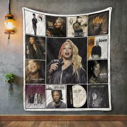 Queen Latifah Album Covers Quilt Blanket and Home Decor