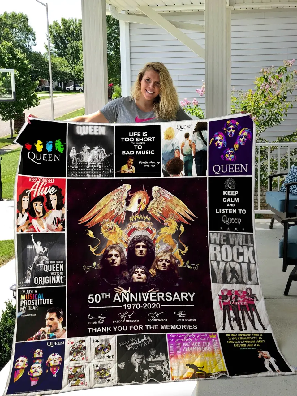 Queen Quilt Blanket For Fan and Home Decor