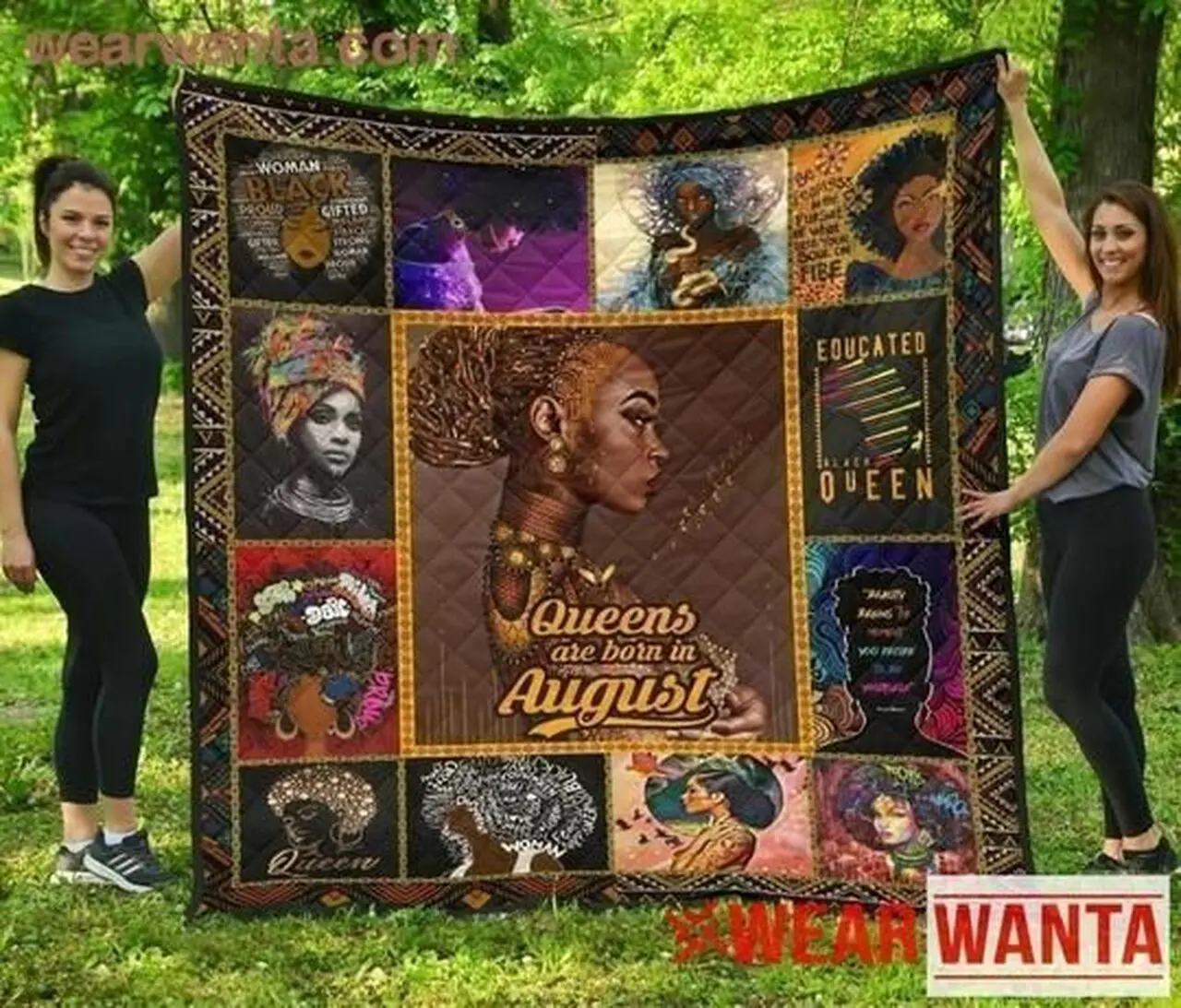 Queens Are Born In August Quilt Tdhxb and Home Decor
