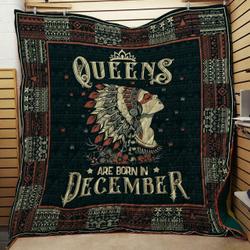 Queens Are Born In December- Quilt and Home Decor