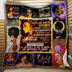 Queens Are Born In September Cl18100603Mdq Quilt Blanket and Home Decor