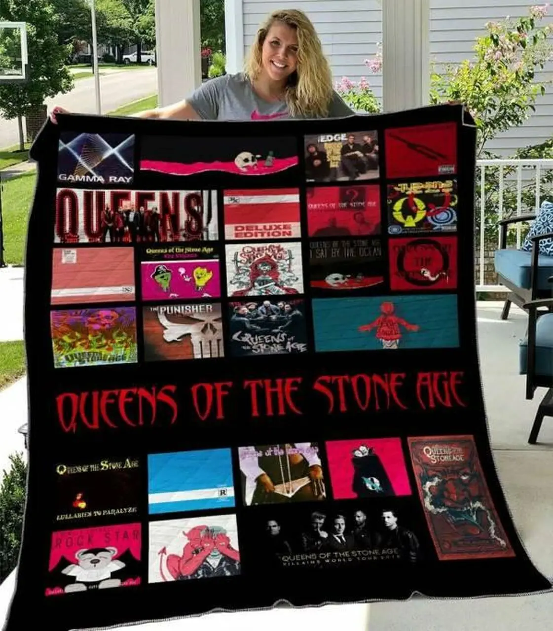 Queens Of The Stone Age Quilt Blanket M230505 Quilt and Home Decor