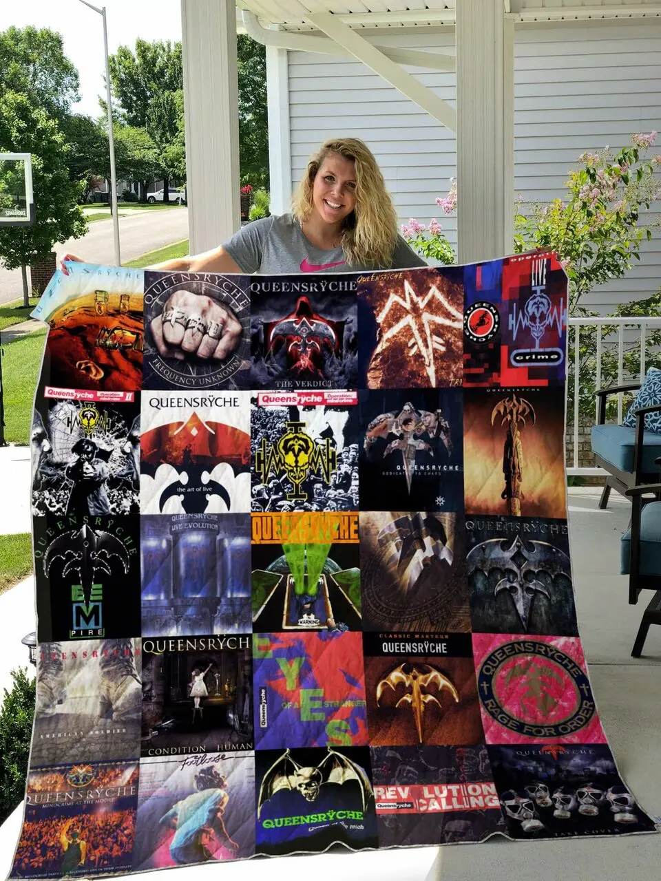 Queensrche Albums Quilt Blanket For Fans Ver 25 and Home Decor