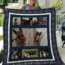 Qui28009 German Shepherd Quilt Blanket and Home Decor