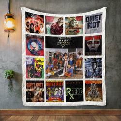 Quiet Riot Album Covers Quilt Blanket and Home Decor