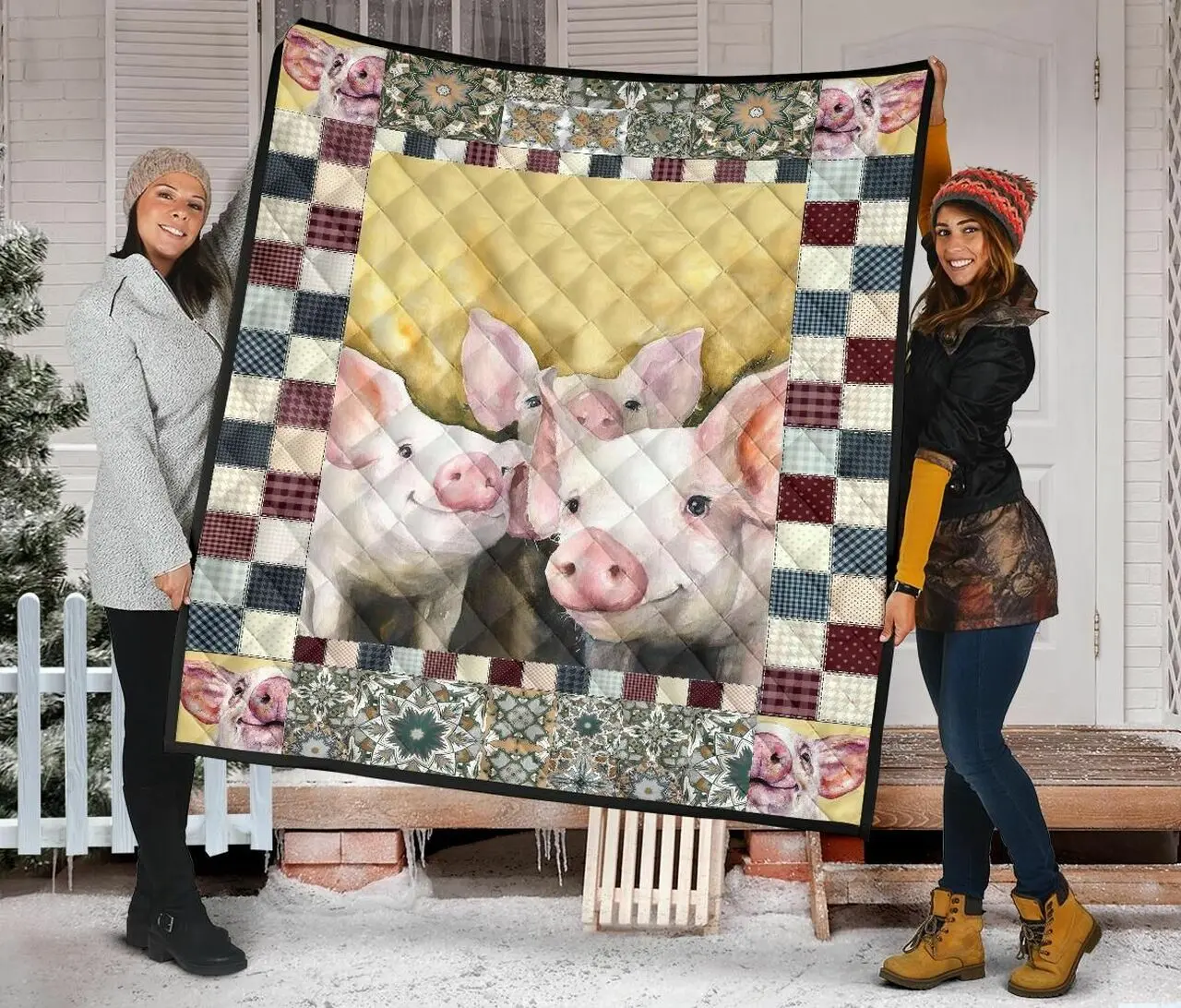 Quilt Blanket Cute Pig Printed Sk02 Dhc02012032Td and Home Decor