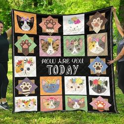 Quilt Blanket For Cat Lovers 01 Dhc131229Dd and Home Decor