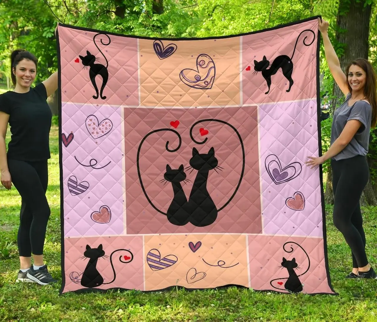 Quilt Blanket For Cat Lovers 02 Dhc131238Dd and Home Decor