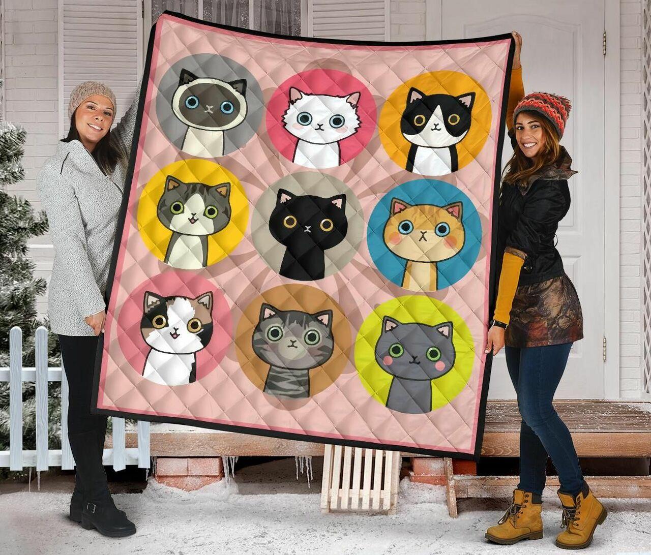 Quilt Blanket For Cat Lovers 04 Dhc02012028Td and Home Decor