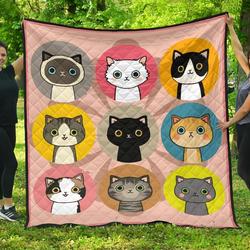 Quilt Blanket For Cat Lovers 04 Dhc13126Dd and Home Decor