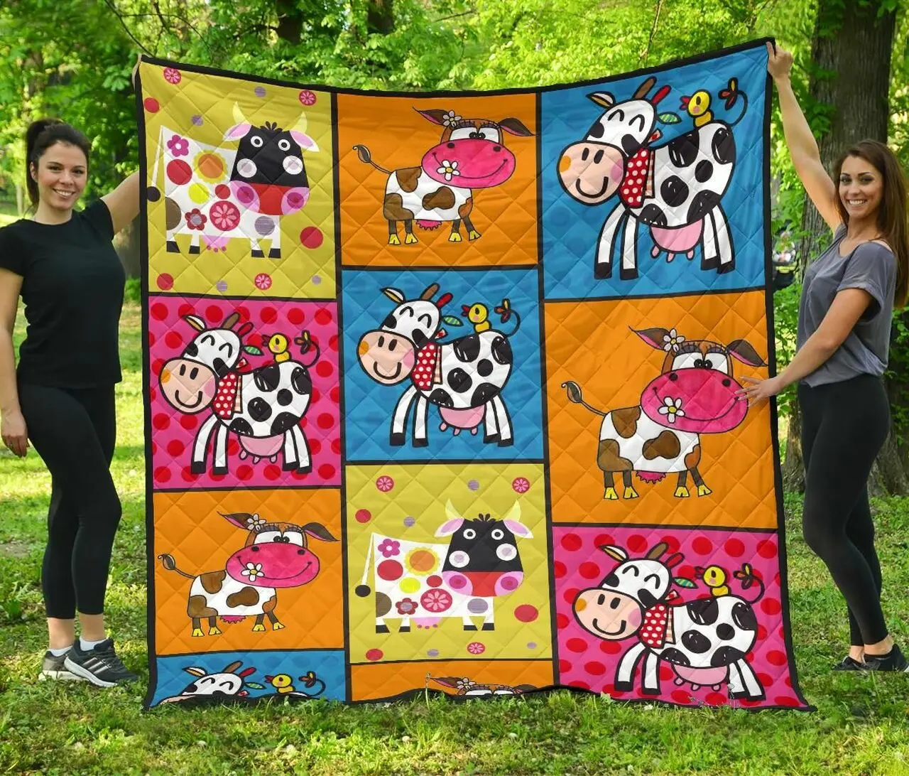 Quilt Blanket For Cow Lovers 07 Dhc02012059Td and Home Decor