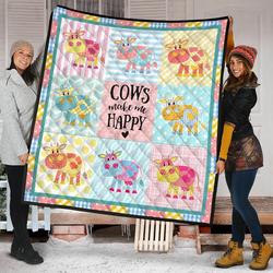 Quilt Blanket For Cow Lovers 08 Dhc02012044Td and Home Decor